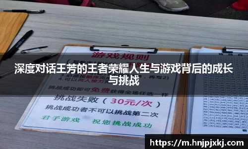 深度对话王芳的王者荣耀人生与游戏背后的成长与挑战